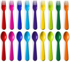 Conjunto de utensílios para crianças Flatware PLASKIDY, 18% sem BPA
