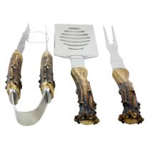 Conjunto de utensílios para grelhar Pine Ridge Antler, 3 peças Conjunto de utensílios para grelhar Pine Ridge Antler, 3 peças