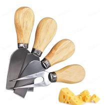 Conjunto De Utensílios Para Queijo Inox 4 Peças Gourmet Jogo Conjunto De Utensílios Para Queijo Inox 4 Peças Gourmet Jogo