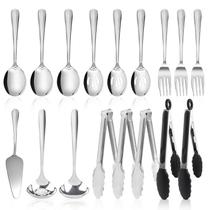 Conjunto de Utensílios para Servir Kzovone 17 Peças Aço Inoxidável Prateado