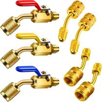 Conjunto de válvulas de esfera de refrigerante para ar condicionado Mudder 7 unidades Conjunto de válvulas de esfera de refrigerante para ar condicionado Mudder 7 unidades