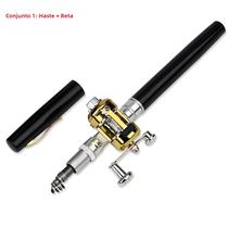 Conjunto De Vara De Pesca Mini Telescópica De 96cm Para Crianças, Formato De Caneta, Combo De Vara