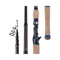 Conjunto De Vara De Pesca Telescópica De 1,8 M-2,7 M Com Cabo De Madeira De Cortiça Kit Inicial De