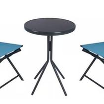 Conjunto De Varanda E Jardim Dobrável Aço Acqua - 3 Peças