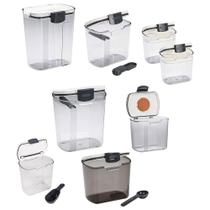 Conjunto de vasilhas de armazenamento Progressive ProKeeper Baker's de 8 peças