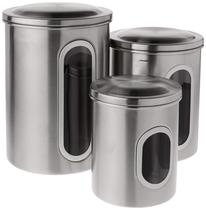 Conjunto de vasilhas Fox Run 6103 em aço inoxidável de 3 peças Conjunto de vasilhas Fox Run 6103 em aço inoxidável de 3 peças