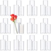 Conjunto de vasos cilíndricos de vidro Didaey 36 unidades para peças centrais Conjunto de vasos cilíndricos de vidro Didaey 36 unidades para peças centrais