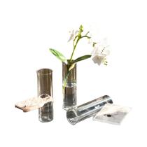Conjunto De Vasos Cilíndricos Transparentes De Plástico Com 15 Ou 20 Peças Para Decoração De Conjunto De Vasos Cilíndricos Transparentes De Plástico Com 15 Ou 20 Peças Para Decoração De