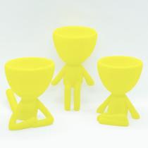 Conjunto de Vasos Decorativos Bob Amarelo Bugingaria