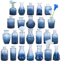 Conjunto de vasos Glass Bud TBWIND Blue, 24 unidades para flores Conjunto de vasos Glass Bud TBWIND Blue, 24 unidades para flores