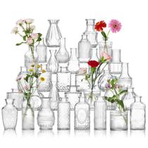 Conjunto de vasos Glass Bud Unbreakable Vintage Clear 32 unidades