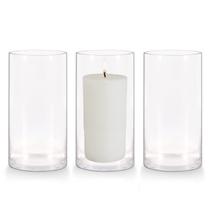 Conjunto de vasos Keketin Glass Cylinder 20cm transparente para decoração de casa Conjunto de vasos Keketin Glass Cylinder 20cm transparente para decoração de casa