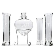 Conjunto de Vasos para Cerimônia de Areia Weddingstar - Personalizável em Formato de Coração Conjunto de Vasos para Cerimônia de Areia Weddingstar - Personalizável em Formato de Coração
