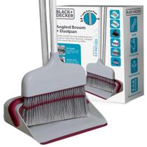 Conjunto de vassouras BLACK+DECKER Butler, pá de lixo vertical de 135 cm