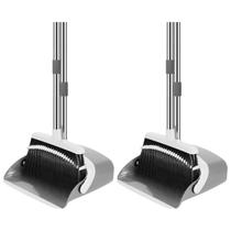 Conjunto de vassouras e pás de lixo NACENA, alça ajustável de 52 polegadas, pacote com 2 unidades Conjunto de vassouras e pás de lixo NACENA, alça ajustável de 52 polegadas, pacote com 2 unidades