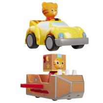 Conjunto de veículos de brinquedo Daniel Tiger's Neighborhood Pull Back, pacote com 2 Conjunto de veículos de brinquedo Daniel Tiger's Neighborhood Pull Back, pacote com 2