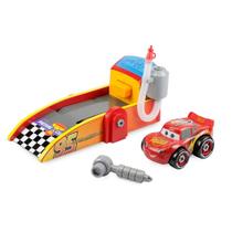 Conjunto de Veículos de Brinquedo Disney Store Lightning McQueen Mecânico Conjunto de Veículos de Brinquedo Disney Store Lightning McQueen Mecânico