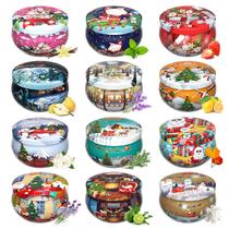 Conjunto de velas de Natal Primevolve Scented, 12 unidades para mulheres