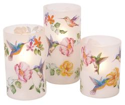 Conjunto de velas de vidro LED sem chama Mark Feldstein