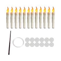 Conjunto De Velas Flutuantes LED 12/24 Com Varinha Mágica Para Festa De Halloween E Natal, Sem Conjunto De Velas Flutuantes LED 12/24 Com Varinha Mágica Para Festa De Halloween E Natal, Sem