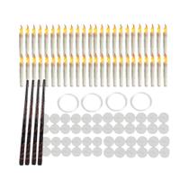 Conjunto De Velas Flutuantes LED 12/24 Com Varinha Mágica Para Halloween E Natal, Sem Chama,