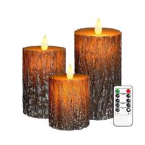 Conjunto de velas Lamp VEEKI Flameless Pillar, controle remoto de 10 a 15 cm