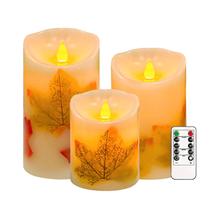 Conjunto de velas LED Lamp VEEKI Maple Leaf de 10 a 15 cm