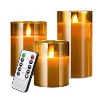 Conjunto De Velas LED Sem Chama Com Controle Remoto Para Decoração De Casamento, Festa Em Casa E