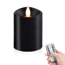 Conjunto de velas sem chama milysoek de 1 cera real com controle remoto de 10 cm Conjunto de velas sem chama milysoek de 1 cera real com controle remoto de 10 cm