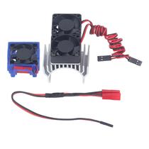 Conjunto de ventiladores de alta velocidade com dissipador de calor RC para carro Traxxas Slash 4x4 VXL 1/10 RC Conjunto de ventiladores de alta velocidade com dissipador de calor RC para carro Traxxas Slash 4x4 VXL 1/10 RC