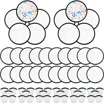 Conjunto de ventiladores de disco voador dobráveis V-chen 30PCS, 25 cm, branco
