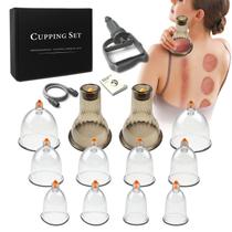Conjunto de ventosas AIKOTOO Cupping Therapy com 12 copos de massagem