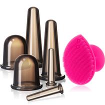 Conjunto de ventosas faciais BBTO Cupping com escova esfoliante Conjunto de ventosas faciais BBTO Cupping com escova esfoliante
