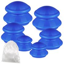 Conjunto de ventosas TreLaco, 6 peças de silicone para massagem terapêutica Conjunto de ventosas TreLaco, 6 peças de silicone para massagem terapêutica