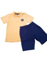 Conjunto de Verão Masculino Camiseta Pólo e Bermuda