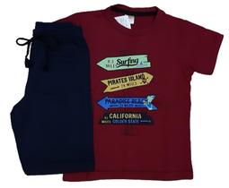 Conjunto de verão masculino infantil tamanho 4
