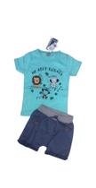 Conjunto de verão masculino infantil