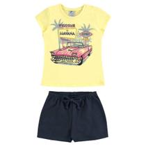Conjunto de Verão Menina Camiseta e Shorts Havana Alenice