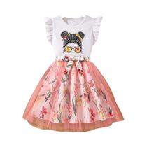 Conjunto De Verão Para Meninas 2 Peças 8-12 Anos Blusa Branca Com Mangas Voando Saia De Tule Rosa Conjunto De Verão Para Meninas 2 Peças 8-12 Anos Blusa Branca Com Mangas Voando Saia De Tule Rosa