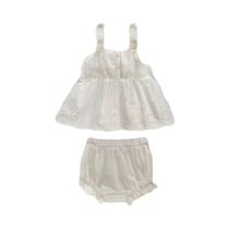 Conjunto De Verão Para Meninas Top Sem Mangas Com Alças Triângulo Versátil E Fashion Infantil