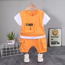 Conjunto De Verão Para Meninos E Meninas 2 Peças Camiseta Casual E Shorts Roupas De Esporte Para Conjunto De Verão Para Meninos E Meninas 2 Peças Camiseta Casual E Shorts Roupas De Esporte Para