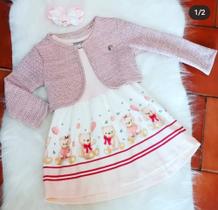 Conjunto de vestido com bolero , tamanho 1 ano. Conjunto de vestido com bolero , tamanho 1 ano.