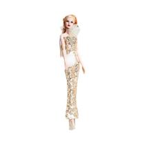 Conjunto De Vestido Dourado De Renda Preta Para Boneca Bjd De 30cm, Acessórios De Roupas, Moda
