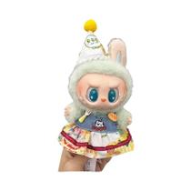 Conjunto De Vestido Estampado Fashion Labubu De 17cm, Macacão Personalizado Fofo, Mini Roupa De