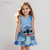 Conjunto De Vestido Sem Mangas Lilo E Stitch Para Meninas, Presente De Aniversário Para Crianças, Conjunto De Vestido Sem Mangas Lilo E Stitch Para Meninas, Presente De Aniversário Para Crianças,