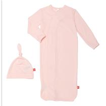 Conjunto de vestidos e chapéus para recém-nascidos Magnetic Me Pink de 0 a 3 meses Conjunto de vestidos e chapéus para recém-nascidos Magnetic Me Pink de 0 a 3 meses