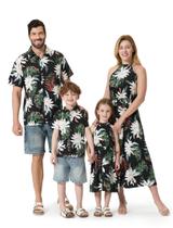 Conjunto de vestidos havaianos combinando com estampa floral PATPAT