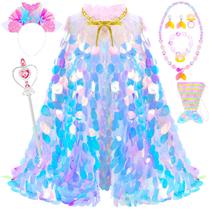 Conjunto de vestidos para princesas LIMIROLER Rainbow Mermaid 9 unidades 3-8 Y Conjunto de vestidos para princesas LIMIROLER Rainbow Mermaid 9 unidades 3-8 Y