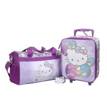 Conjunto de viagem Bioworld Hello Kitty Starshine de 3 peças para jovens
