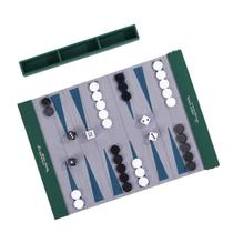 Conjunto de viagem de gamão TUZAMA dobrável portátil verde Conjunto de viagem de gamão TUZAMA dobrável portátil verde